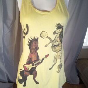 Yellow Graphic Tank Top